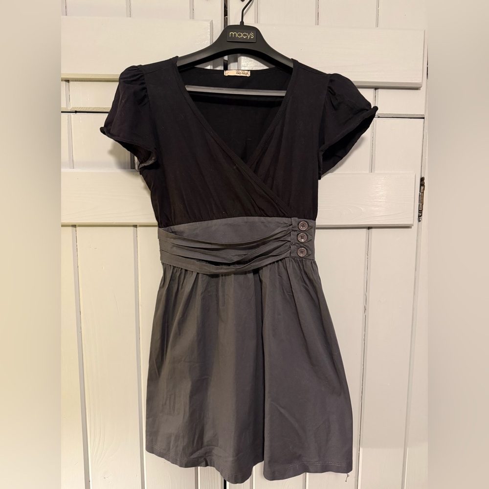 BeBop Black and Gray Mini Dress